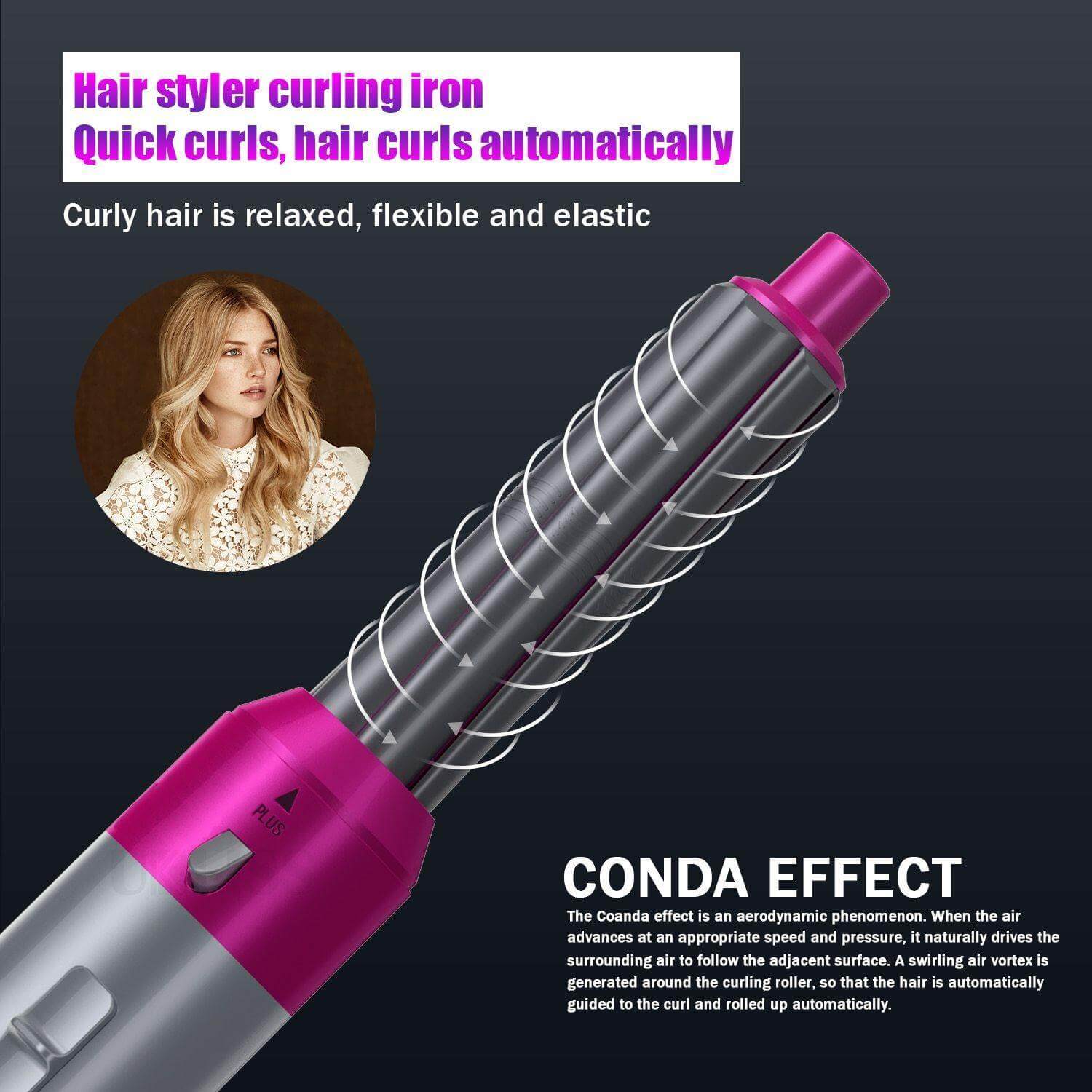 5in1 Negative Ion Hair Straightener Curler - MaviGadget