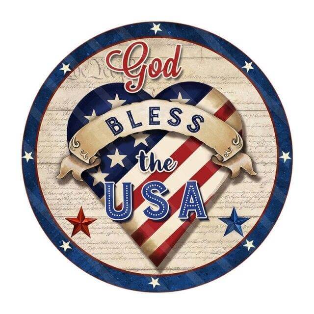 Independence Day Wooden Wall Plaque - MaviGadget