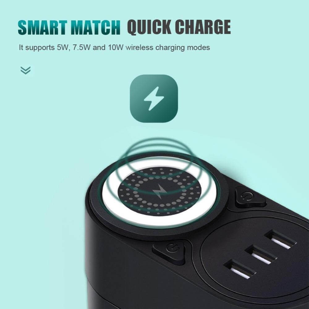 Intelligent Wireless Charging Multifunctional Socket - MaviGadget