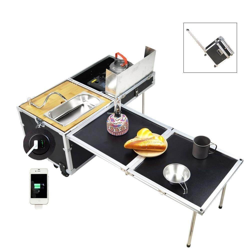 Portable Foldable Outdoor Camping Cooking Kitchen Table - MaviGadget