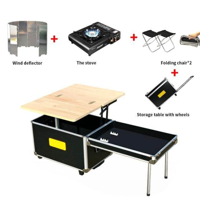 Portable Foldable Outdoor Camping Cooking Kitchen Table - MaviGadget