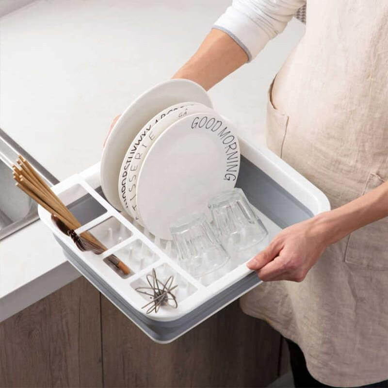 Foldable Easy Dish Drying Rack - MaviGadget