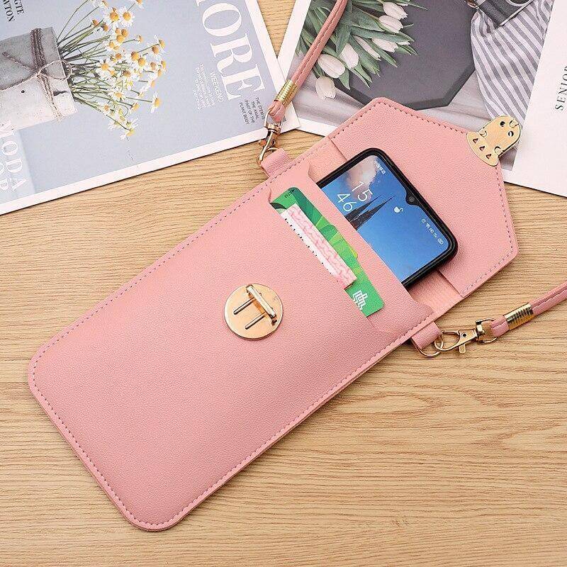 Transparent Women Wallet Shoulder Phone  Case - MaviGadget
