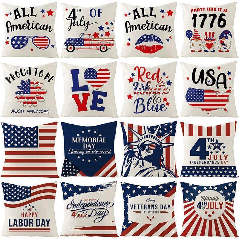 USA Independence Day Cushion Cover - MaviGadget