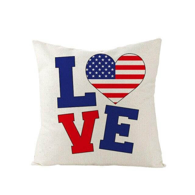 USA Independence Day Cushion Cover - MaviGadget