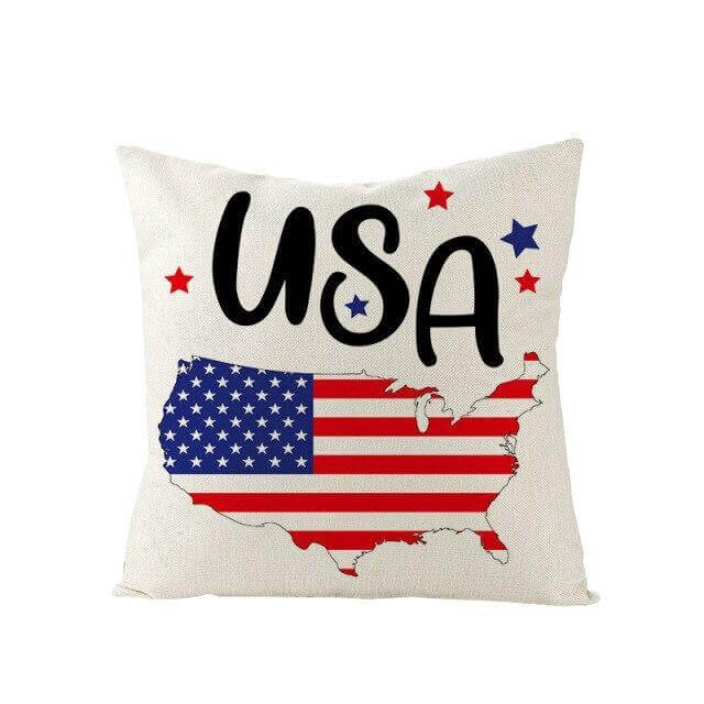 USA Independence Day Cushion Cover - MaviGadget