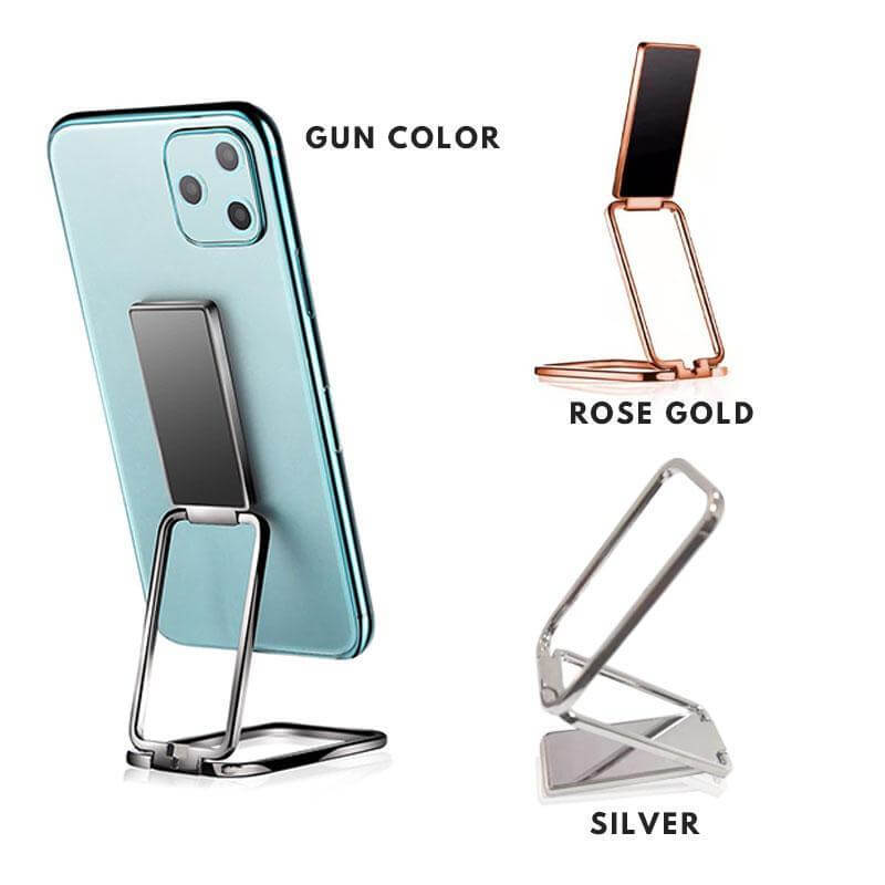 Rotatable Metal Self-Stick Phone Holder - MaviGadget