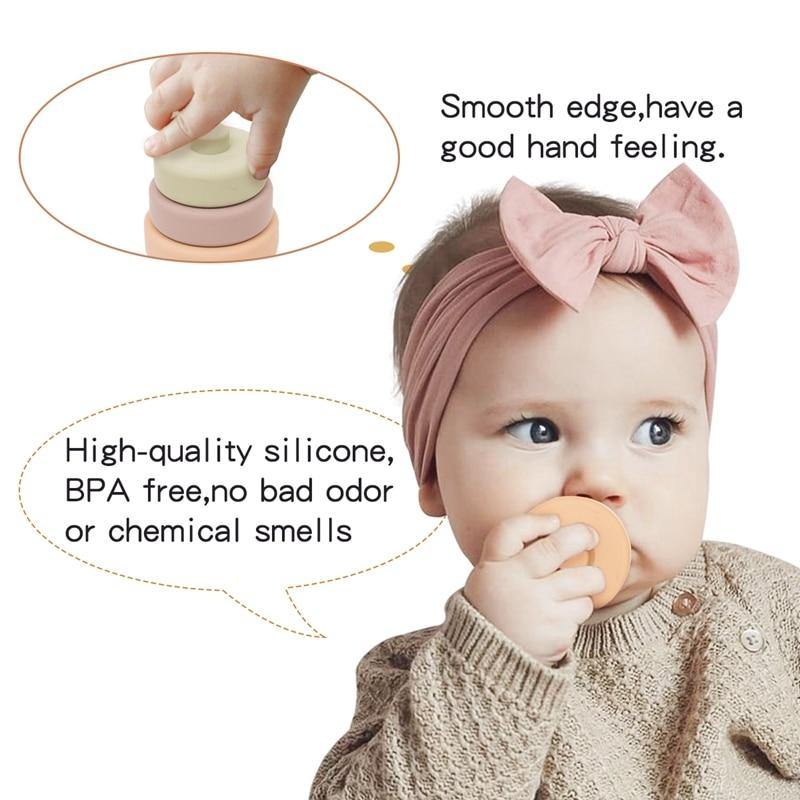 Baby Silicone Construction Stacking Smart Block Game - MaviGadget