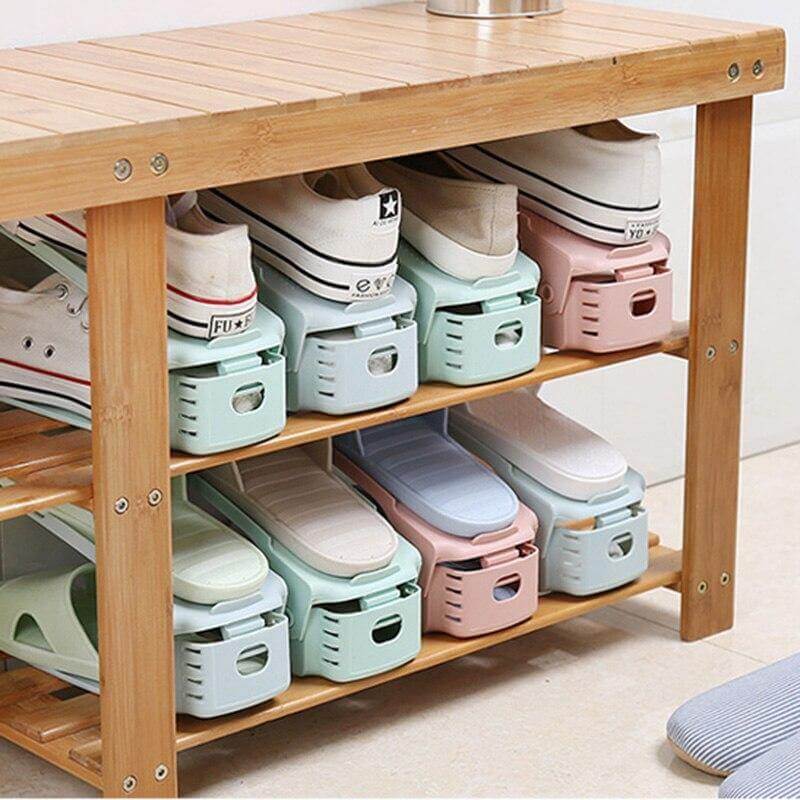 5PCS Adjustable Space Saving Shoe Organizer - MaviGadget