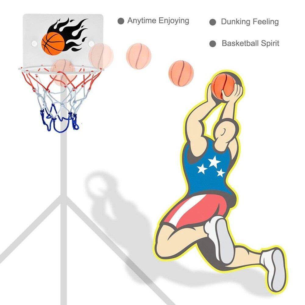 Wall-Mounted Mini Basketball Hoop Toy Set - MaviGadget
