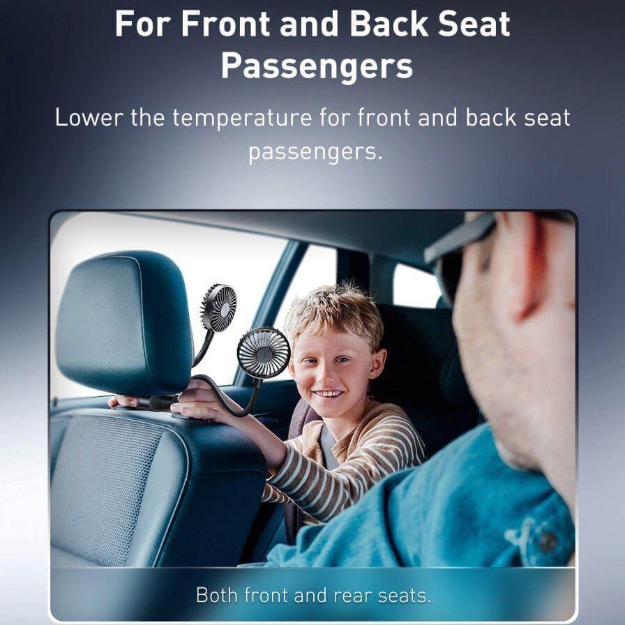 360 Degree Rotating Double Car Cooling Fan - MaviGadget