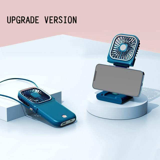 Multi-function Power Bank Neck Fan - MaviGadget