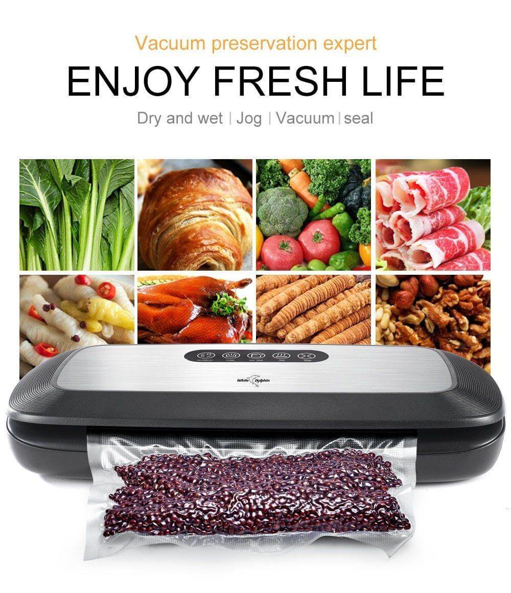 Food Vacuum Sealer Packing Machine With 10pcs Bags - MaviGadget