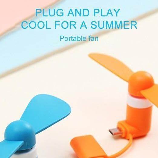 Flexible Phone Mini Fan - MaviGadget