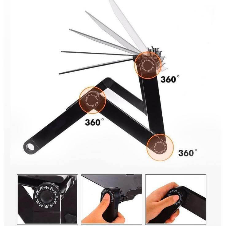 Adjustable Aluminum Ergonomic Laptop Stand - MaviGadget