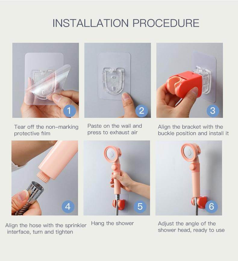 Elegant High Pressure Filter Shower Head - MaviGadget