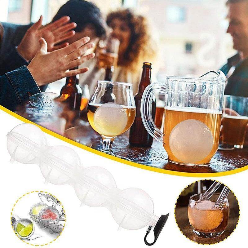4 Grid Ice Ball Maker Mold - MaviGadget