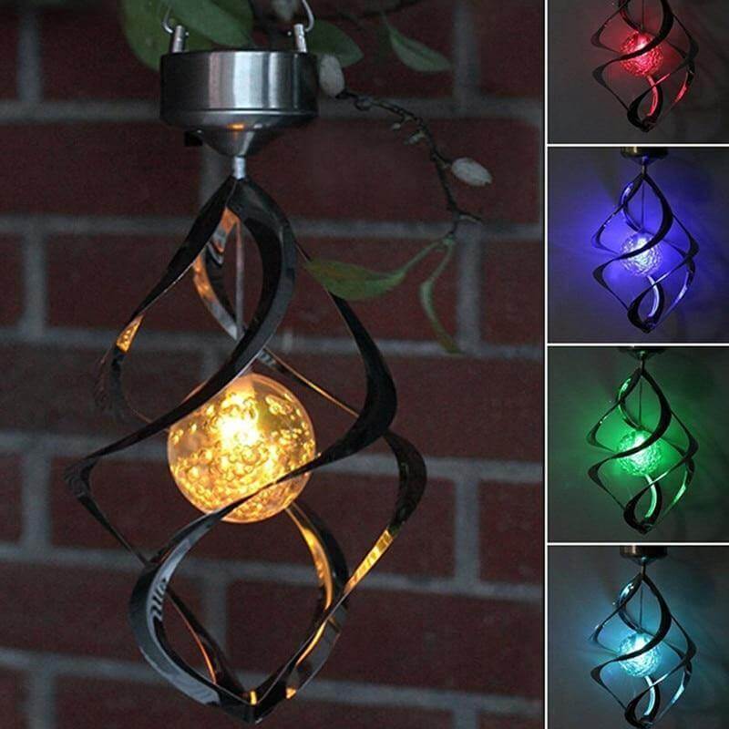 7-Colour Solar Changing LED Wind Chimes Light - MaviGadget