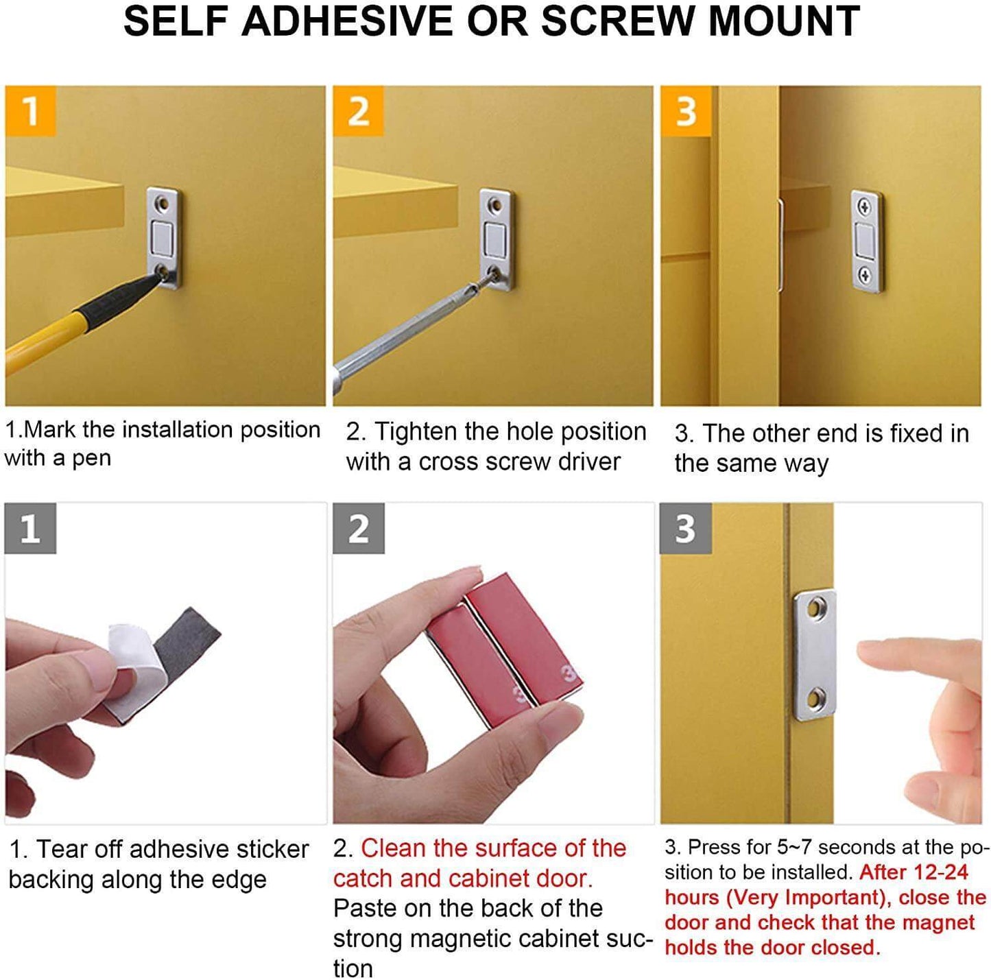 Magnetic Ultra Thin Cabinet Magnet - MaviGadget