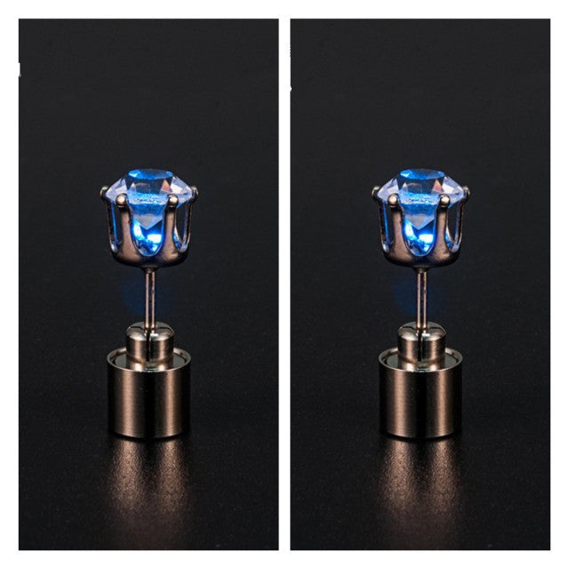 Korean Style LED Colorful Zircon Earrings