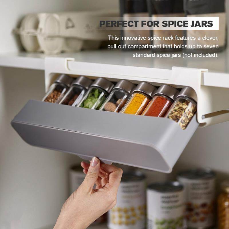 Kitchen Under-Shelf Spice Organizer - MaviGadget