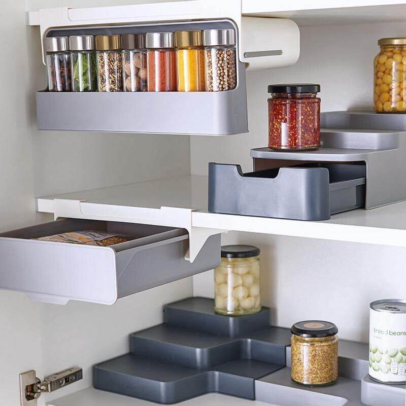 Kitchen Under-Shelf Spice Organizer - MaviGadget