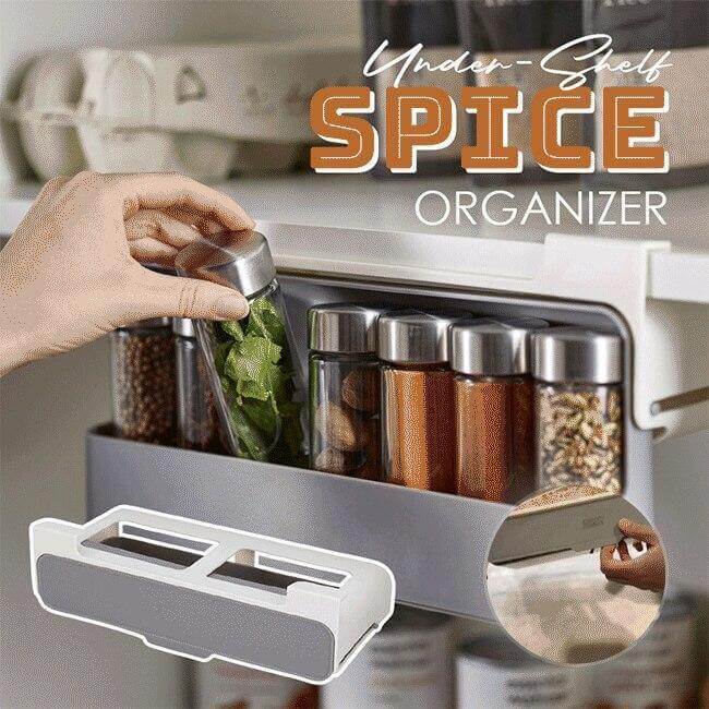 Kitchen Under-Shelf Spice Organizer - MaviGadget