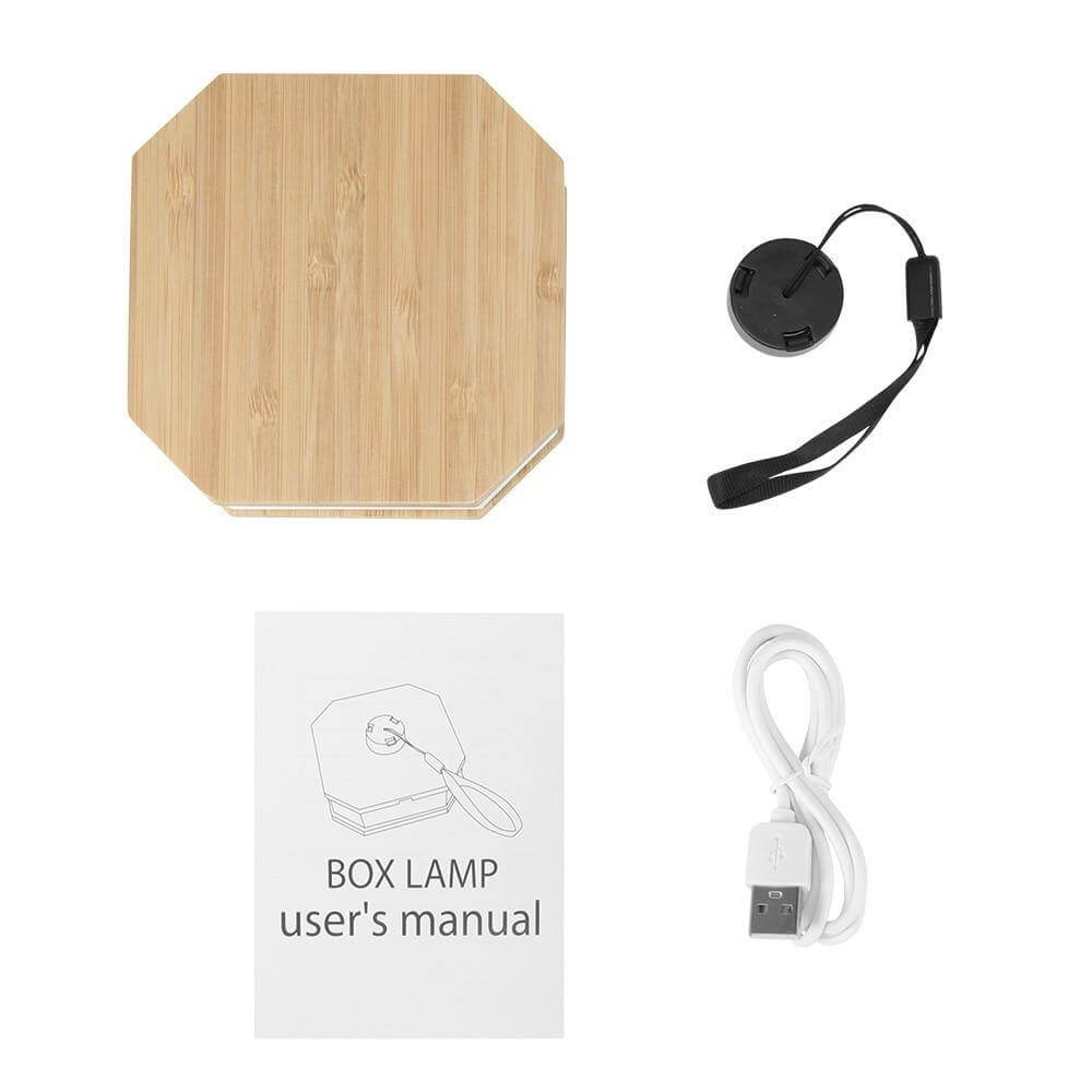 USB Rechargeable Retro Accordion Wooden LED Lamp - MaviGadget