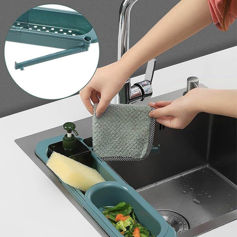 Kitchen Retractable Sink Rack Organizer - MaviGadget