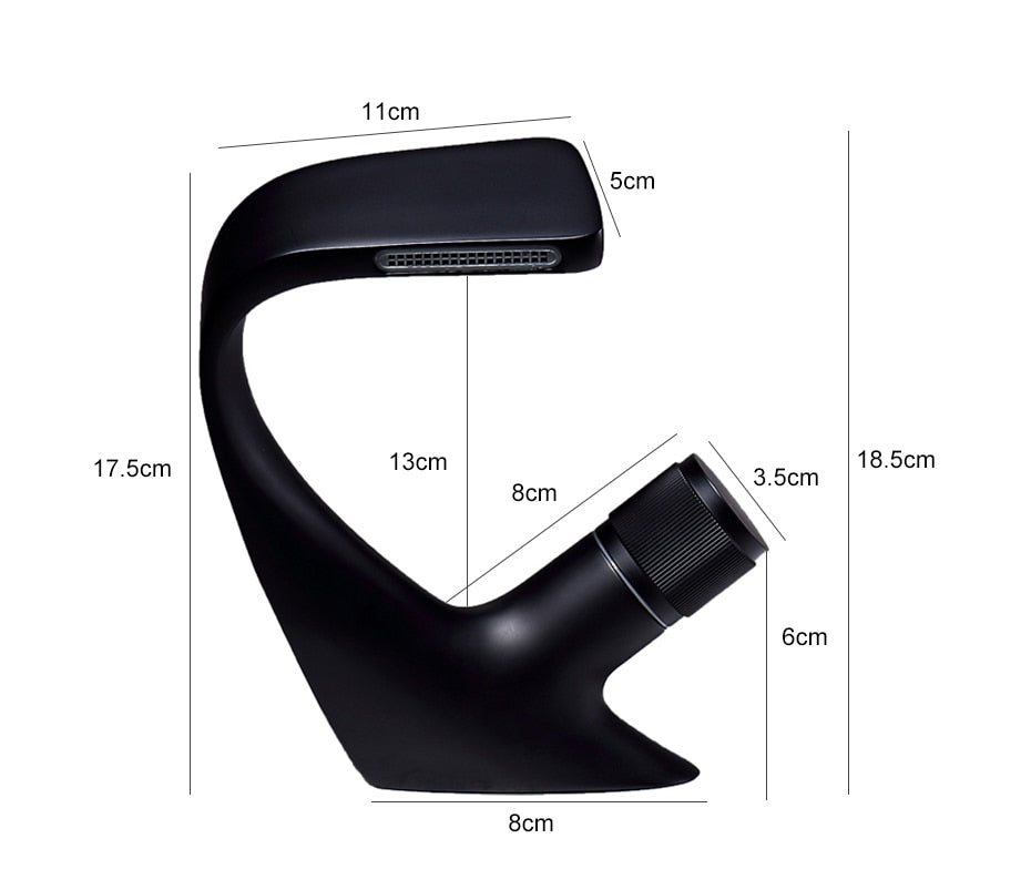Creative Chrome Waterfall Elegant Faucet