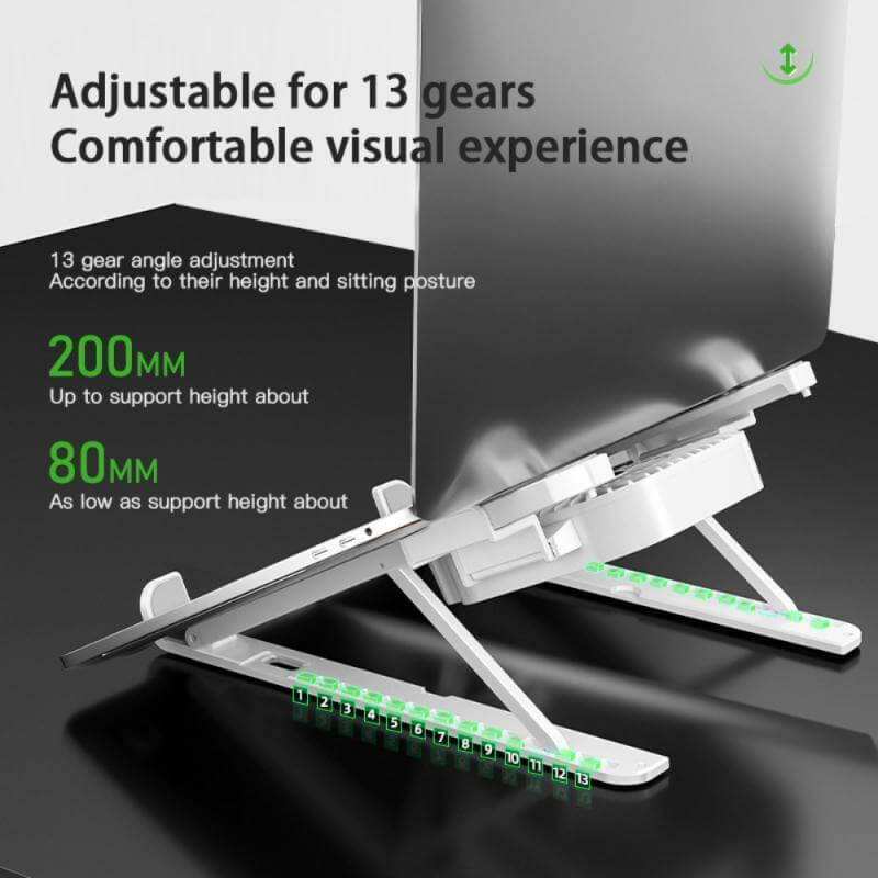 Dual Cooling Foldable Laptop Stand - MaviGadget