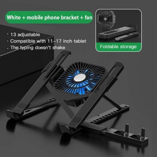 Dual Cooling Foldable Laptop Stand - MaviGadget