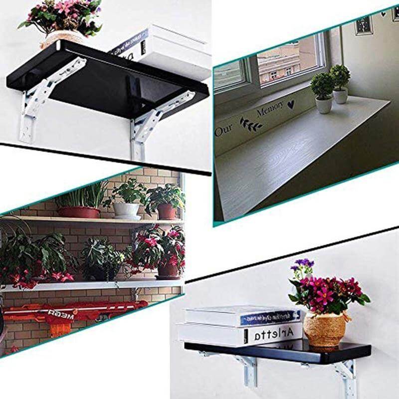 2PCS Triangle Folding Wall Mounted Shelf - MaviGadget