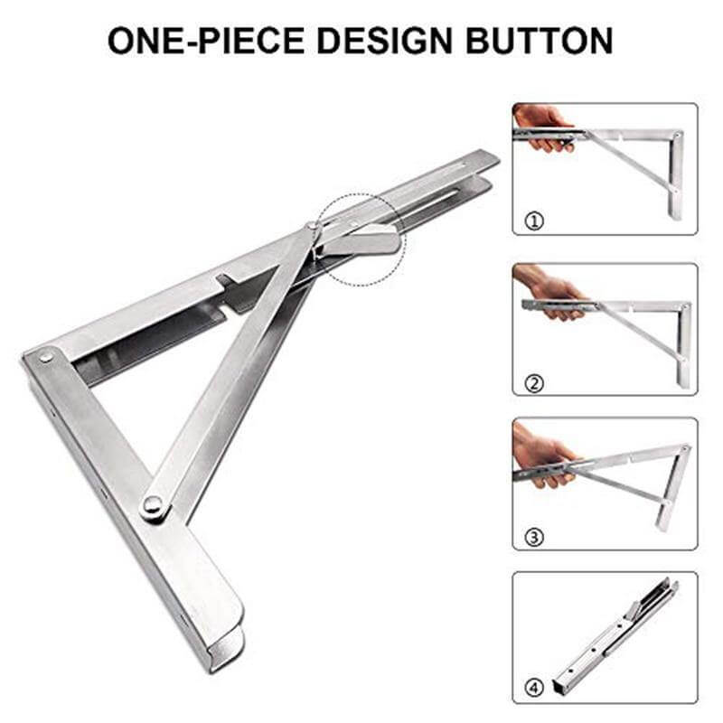 2PCS Triangle Folding Wall Mounted Shelf - MaviGadget