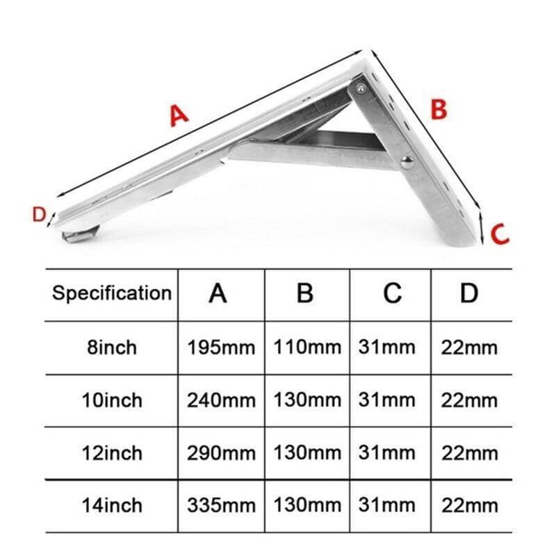 2PCS Triangle Folding Wall Mounted Shelf - MaviGadget