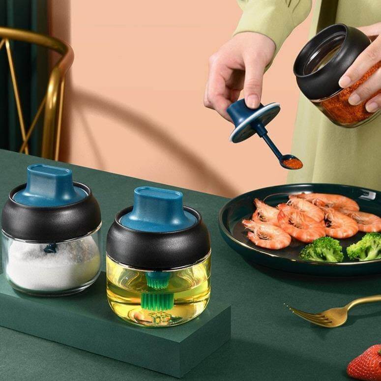 Salt and Pepper Seasoning Organizer Spice Jars - MaviGadget