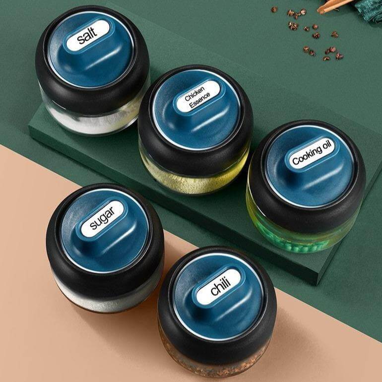 Salt and Pepper Seasoning Organizer Spice Jars - MaviGadget