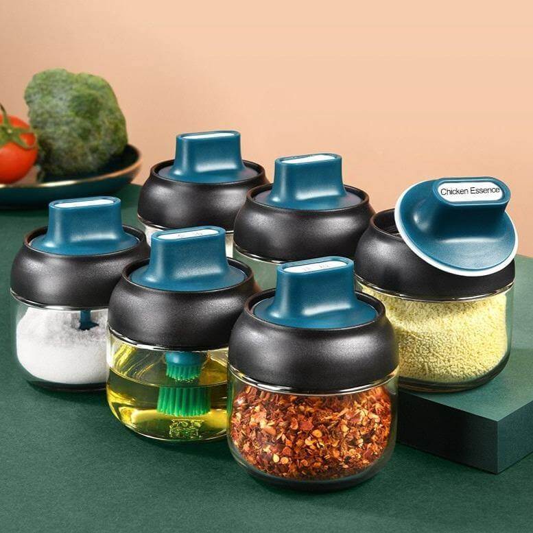 Salt and Pepper Seasoning Organizer Spice Jars - MaviGadget