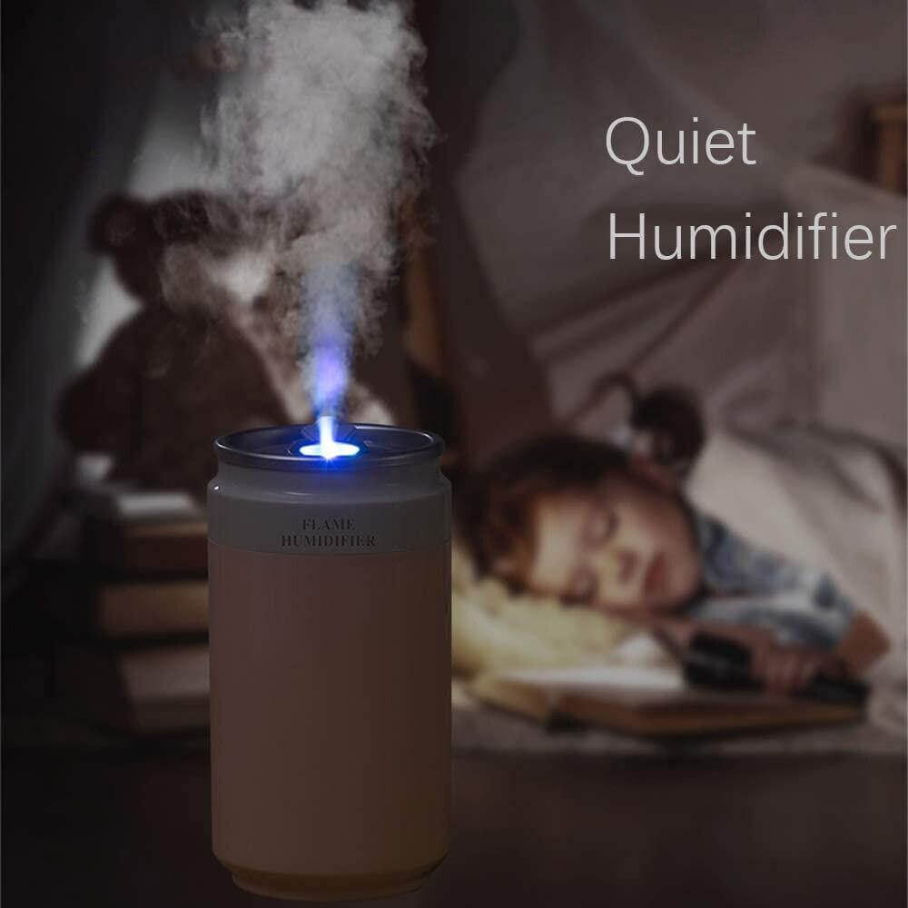 Portable Ultrasonic Bottle Air Humidifier with Mini Lamp - MaviGadget