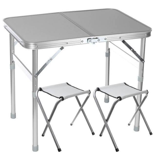 Outdoor Waterproof Adjustable Foldable Picnic Table Set - MaviGadget