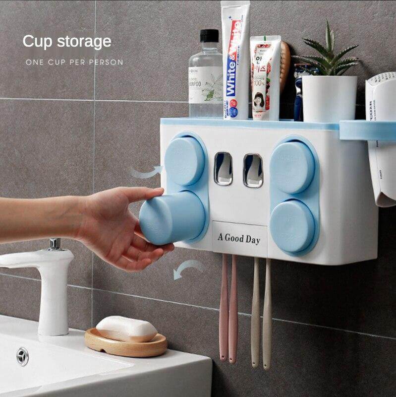 Wall Mount Multifunctional Bathroom Storage Rack - MaviGadget