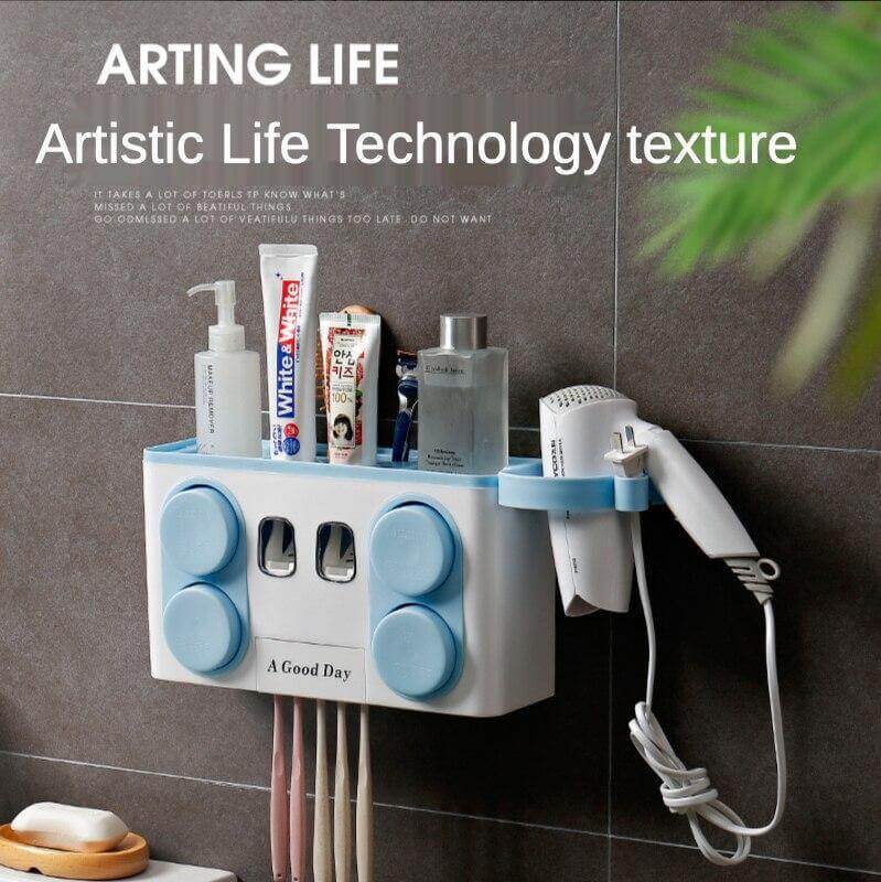 Wall Mount Multifunctional Bathroom Storage Rack - MaviGadget