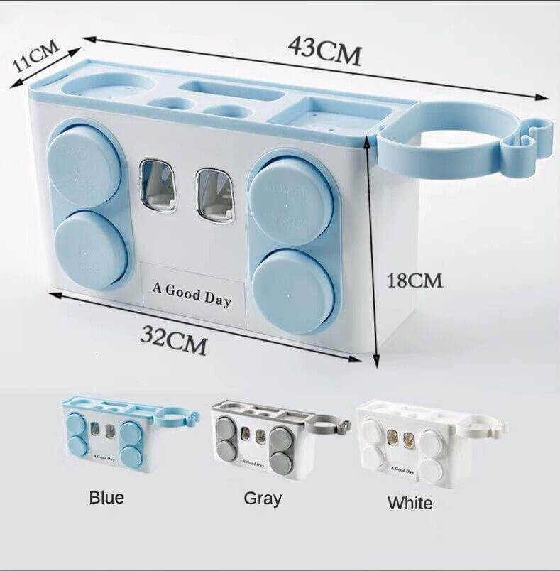 Wall Mount Multifunctional Bathroom Storage Rack - MaviGadget