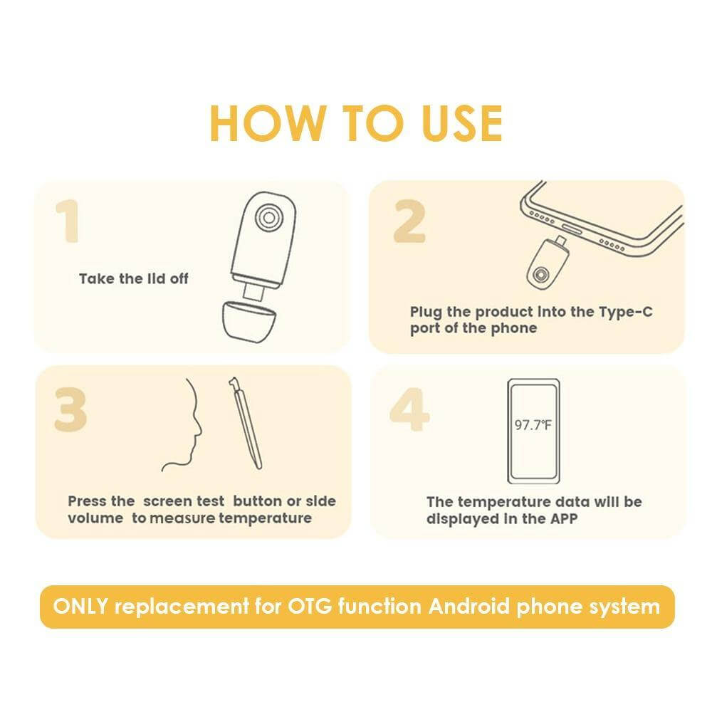 Portable Forehead Phone Thermometer - MaviGadget
