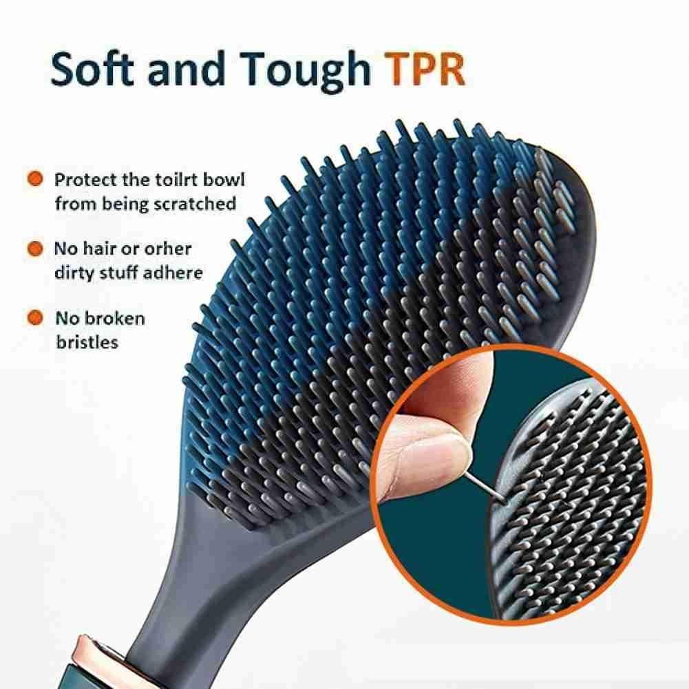 Wall Mounted Soft Silicone Toilet Brush - MaviGadget