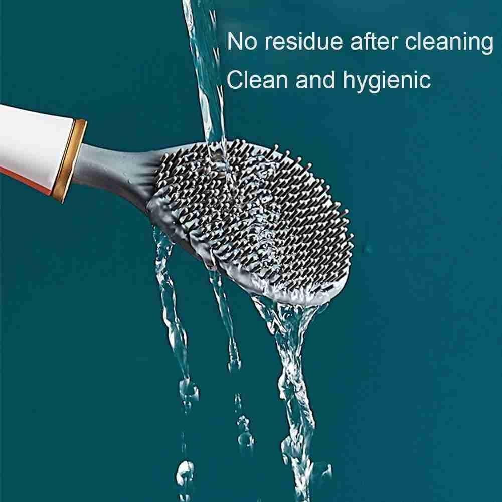 Wall Mounted Soft Silicone Toilet Brush - MaviGadget