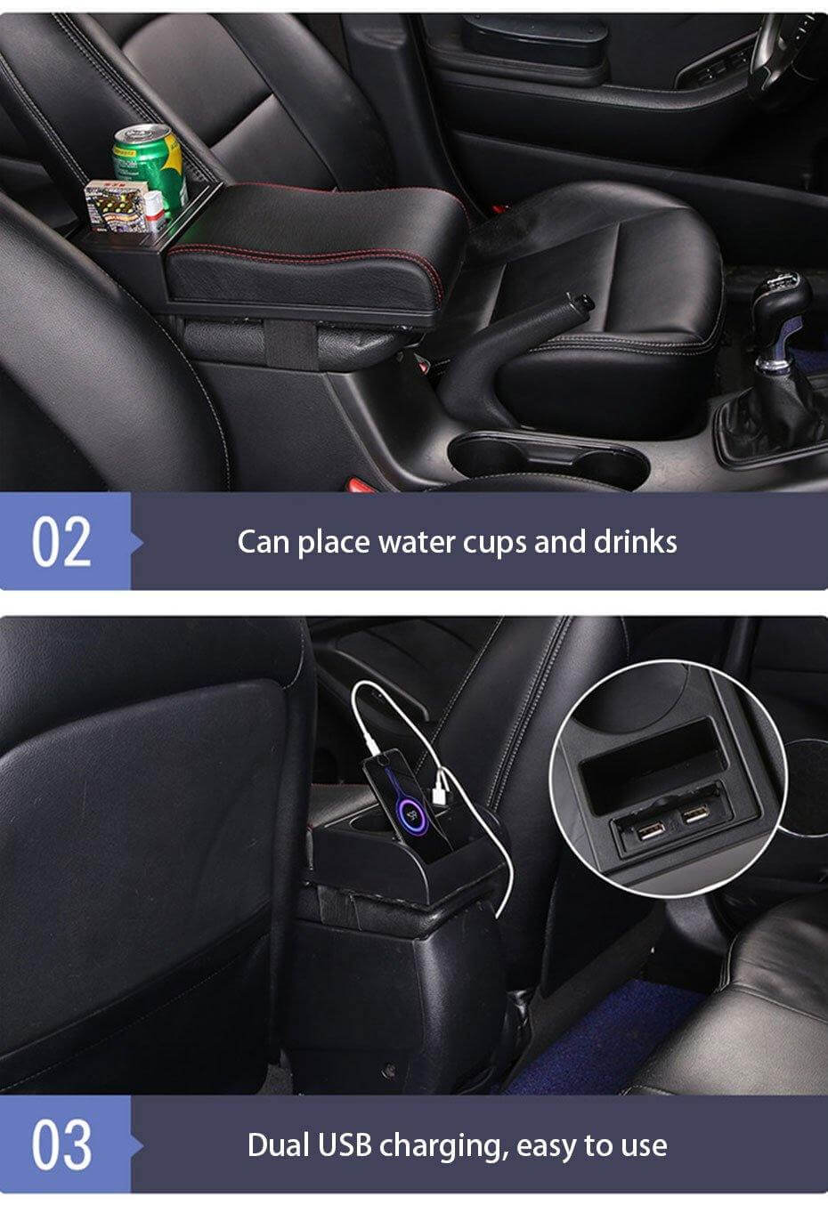 Multifunctional Universal Car Armrest Storage Box - MaviGadget