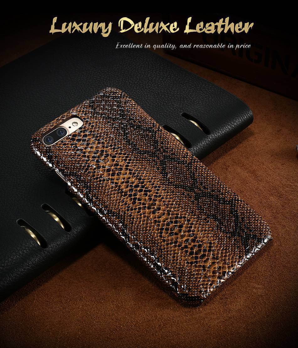 Luxury Crocodile Snake Leather Case For Iphone - MaviGadget