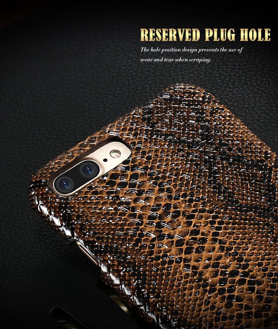 Luxury Crocodile Snake Leather Case For Iphone - MaviGadget