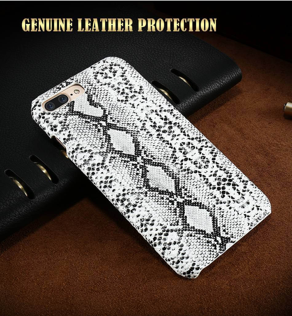 Luxury Crocodile Snake Leather Case For Iphone - MaviGadget